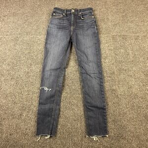 Rag & Bone Womens Size 26 Nina High Rise Ankle Skinny Jeans Kayt Dark Indigo
